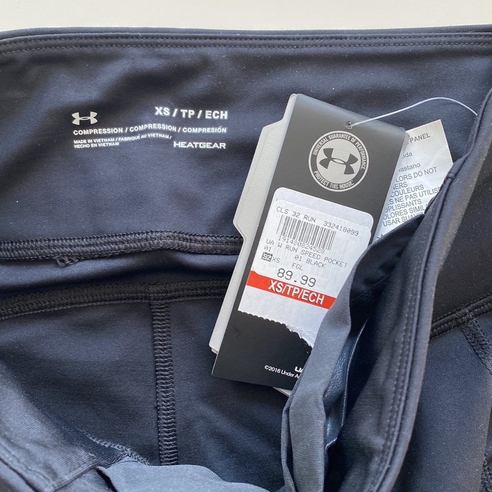 NWT Under Armour Compression Workout Leggings (Heat Gear)